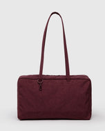 baggu - medium nylon bowler bag - mahogany