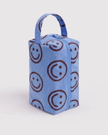 baggu - dopp kit -  misty blue happy