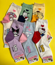 Load image into Gallery viewer, sanrio love ankle socks - assorted - save 50%
