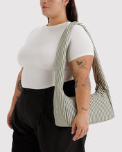 Load image into Gallery viewer, baggu - nylon meringue bag  - sage stripe
