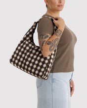 Load image into Gallery viewer, baggu - large nylon shoulder bag  - blurred gingham
