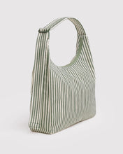 Load image into Gallery viewer, baggu - large nylon shoulder bag  - sage stripe
