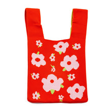 Load image into Gallery viewer, mini knot handbag  - orange flower - save 50%
