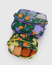 Load image into Gallery viewer, baggu  -  large  packing cube set -  orange trees
