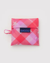 Load image into Gallery viewer, baggu - pink star plaid - baby size - prebook arriving late oct/early nov

