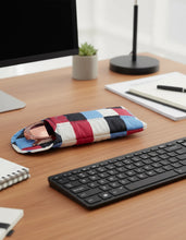 Load image into Gallery viewer, baggu - puffy eyeglasses sleeve -  painted check - prebook for late oct/early nov arrival
