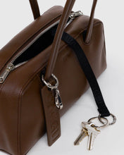 Load image into Gallery viewer, baggu - small recycled leather bowler  - brown - prebook arriving late oct/early nov
