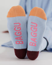 Load image into Gallery viewer, baggu - ribbed socks - light blue
