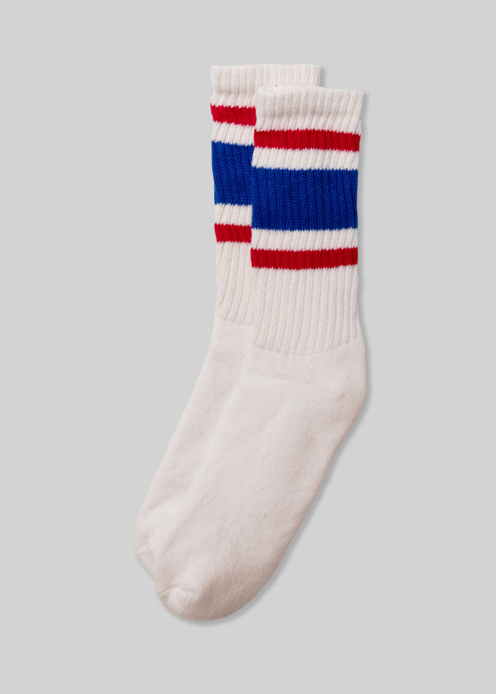 American trench - the retro stripe sock  -  royal/red