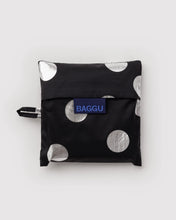 Load image into Gallery viewer, baggu -  silver metallic polka dot - standard size
