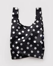Load image into Gallery viewer, baggu -  silver metallic polka dot - standard size
