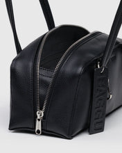 Load image into Gallery viewer, baggu - small recycled leather bowler - black  - prebook arriving late oct/early nov
