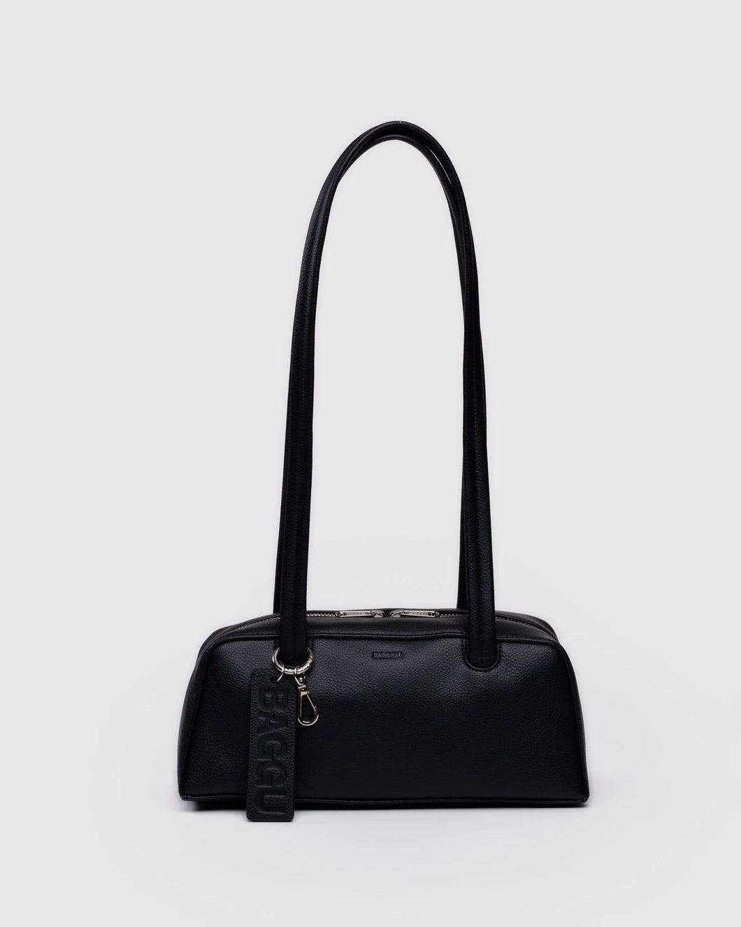 baggu - small recycled leather bowler - black  - prebook arriving late oct/early nov