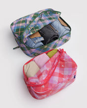 Load image into Gallery viewer, baggu  - packing cube set - star plaid  - prebook arriving early nov
