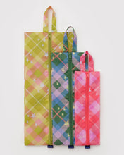 Load image into Gallery viewer, baggu - 3D zip set - star plaid  - prebook arriving late oct/early nov
