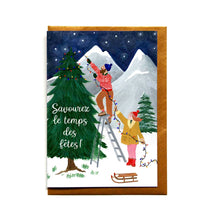 Load image into Gallery viewer, Christmas card surprise bag - French
