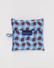 Load image into Gallery viewer, baggu  - wavy gingham blue  - standard size
