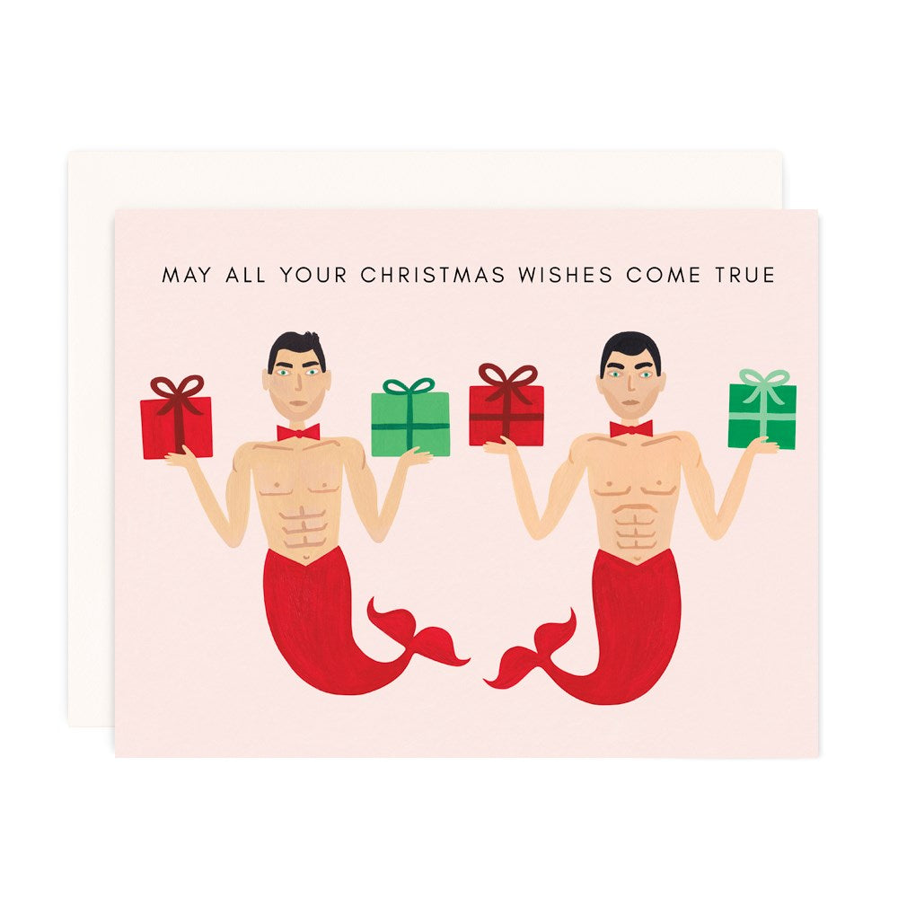 merman Christmas card - last one