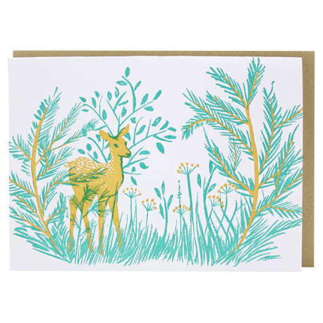 小さな子鹿のカード