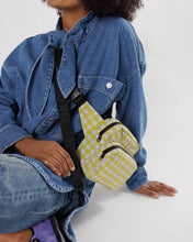 Load image into Gallery viewer, baggu fanny pack - pink pistachio- pixel gingham - save 50%
