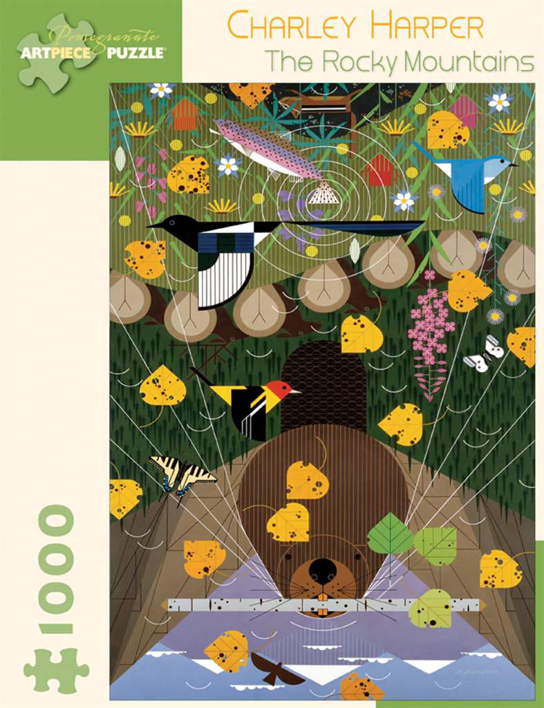 charley harper - the Rocky Mountains puzzle - 1000pc
