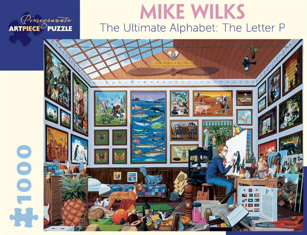 mike wilks - the ultimate alphabet: the letter p  puzzle  - 1000 pc