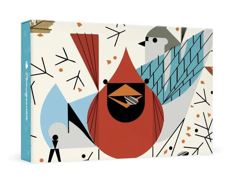 charley harper - birdfeeders - thank you  - boxed notecards