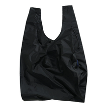 Load image into Gallery viewer, photo of an all black baggu shopping bag
