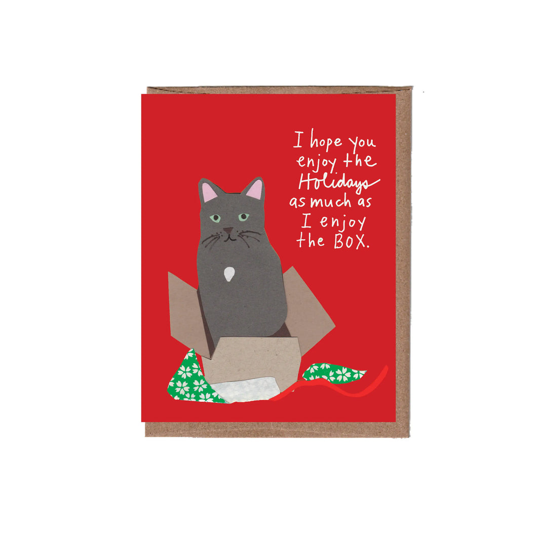 holiday cat  card