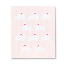 Load image into Gallery viewer, bunnies &amp; tulips  Swedish dishcloths - save 50%
