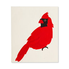 Load image into Gallery viewer, cardinal and tree  Swedish dishcloths - last one
