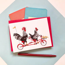 Load image into Gallery viewer, chicken family card
