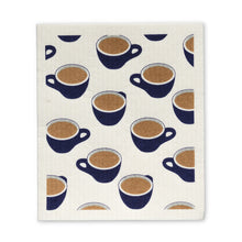Load image into Gallery viewer, coffee cups Swedish dishcloths - last one
