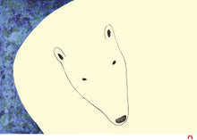 画像をギャラリービューアに読み込む, a greeting card featuring Inuit style artwork of a polar bear
