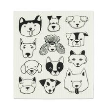 Load image into Gallery viewer, dog faces Swedish dishcloths
