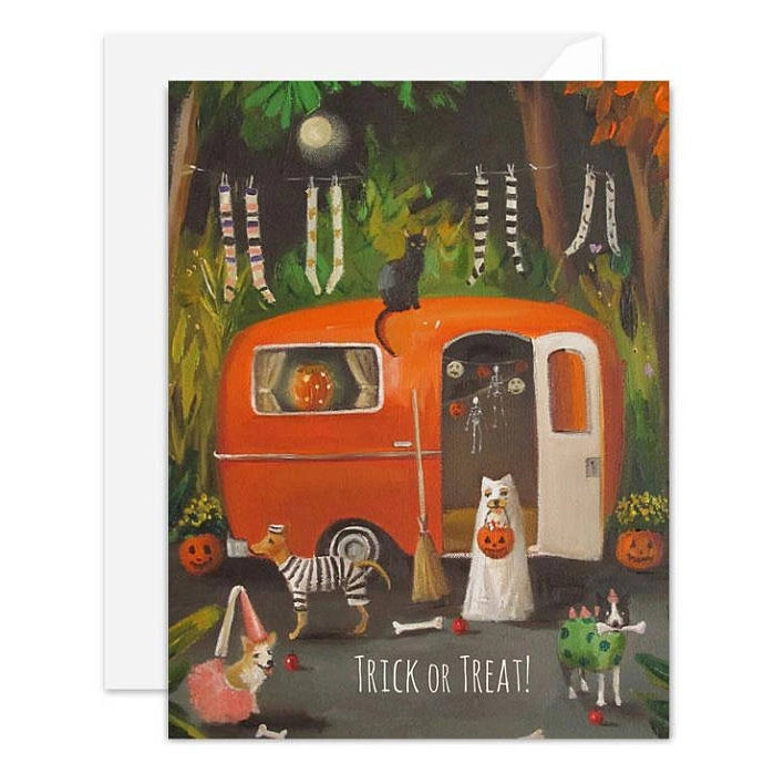 dogs of halloween card