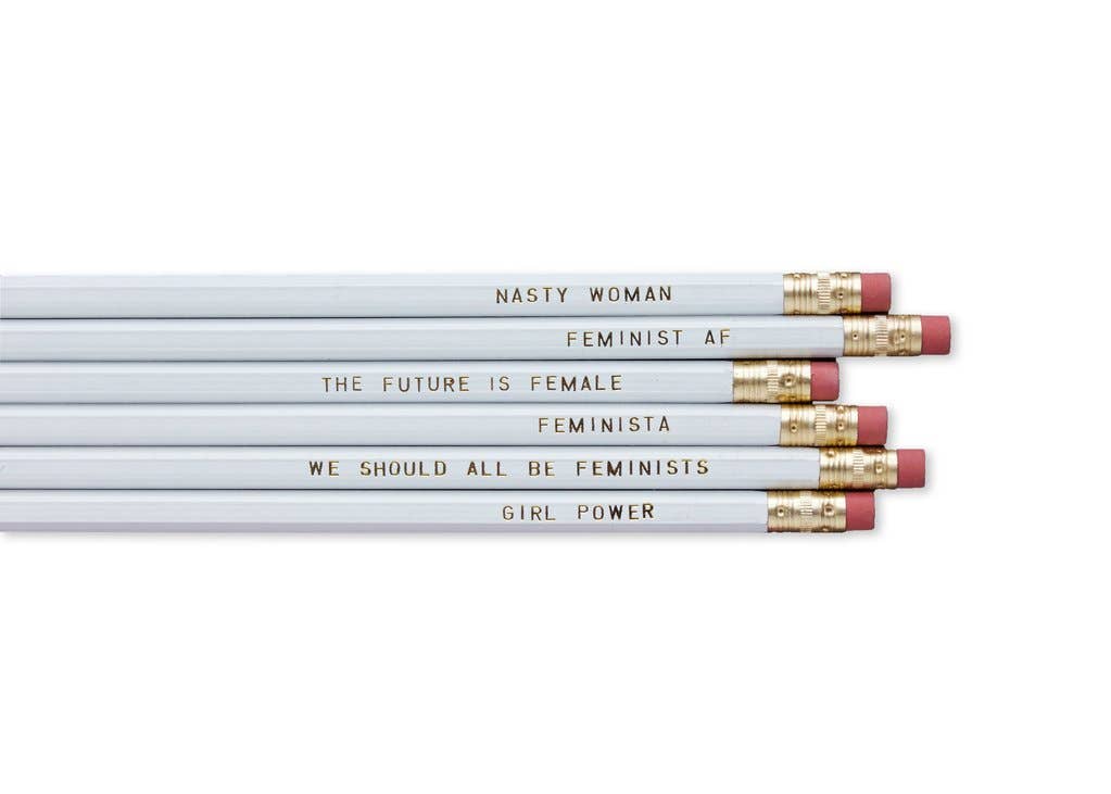 feminist  pencil set - save 70%