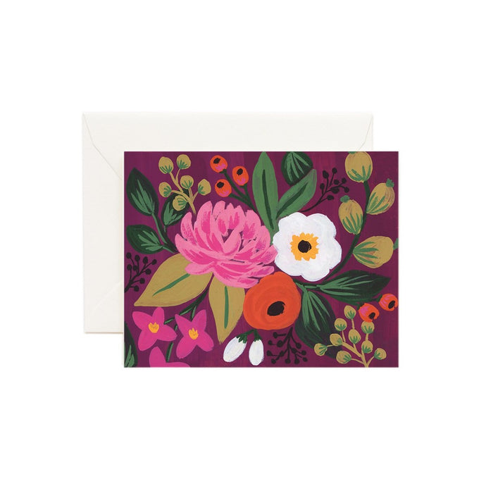 an illustration of pink white orange flowers on a burgundy background