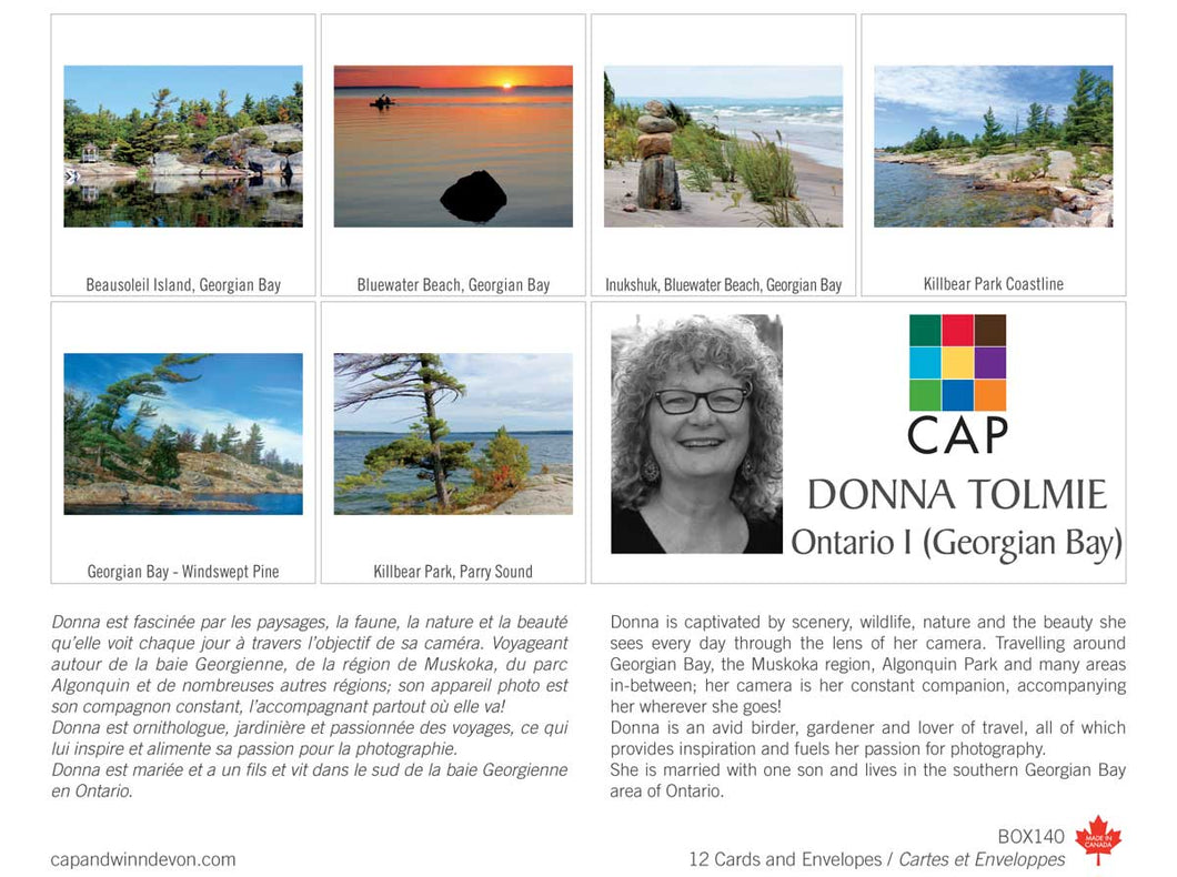 donna tolmie -  Georgian Bay boxed notes - save 50% - last one