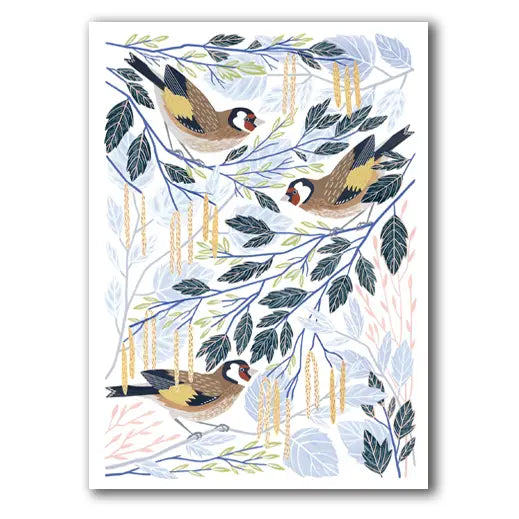 goldfinches - blank card