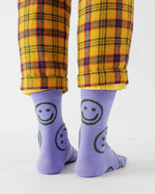 Load image into Gallery viewer, baggu - crew socks -  lavender  happy
