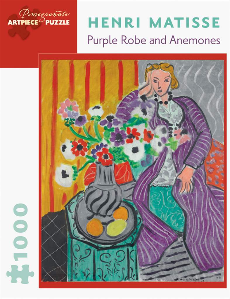 henri matisse - purple robe and anemones puzzle  - 1000pc