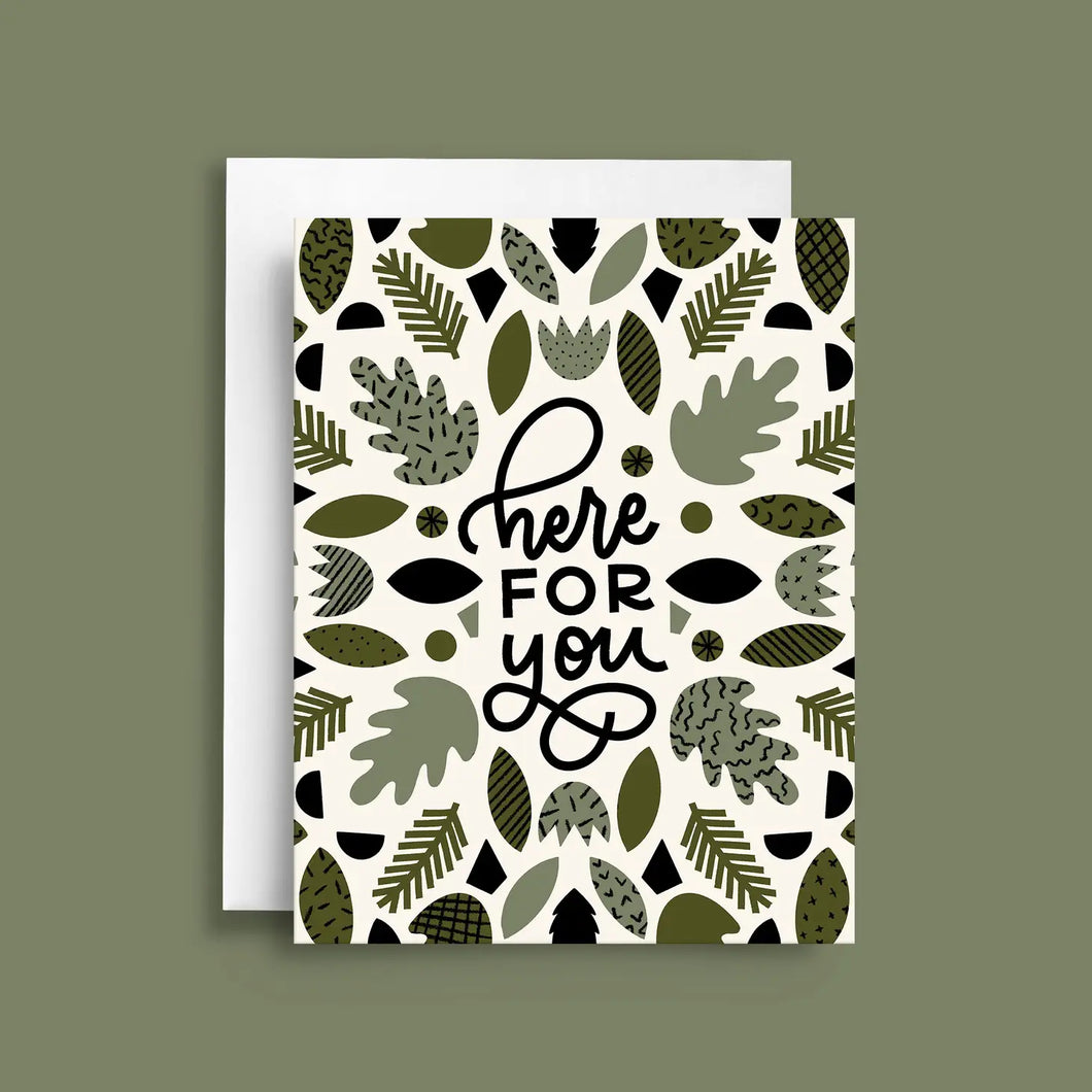 here for you card