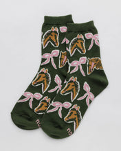 Load image into Gallery viewer, baggu -  jessica williams horse collage socks - last pair
