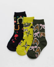 Load image into Gallery viewer, baggu - kids crew socks - jessica williams - save 70%
