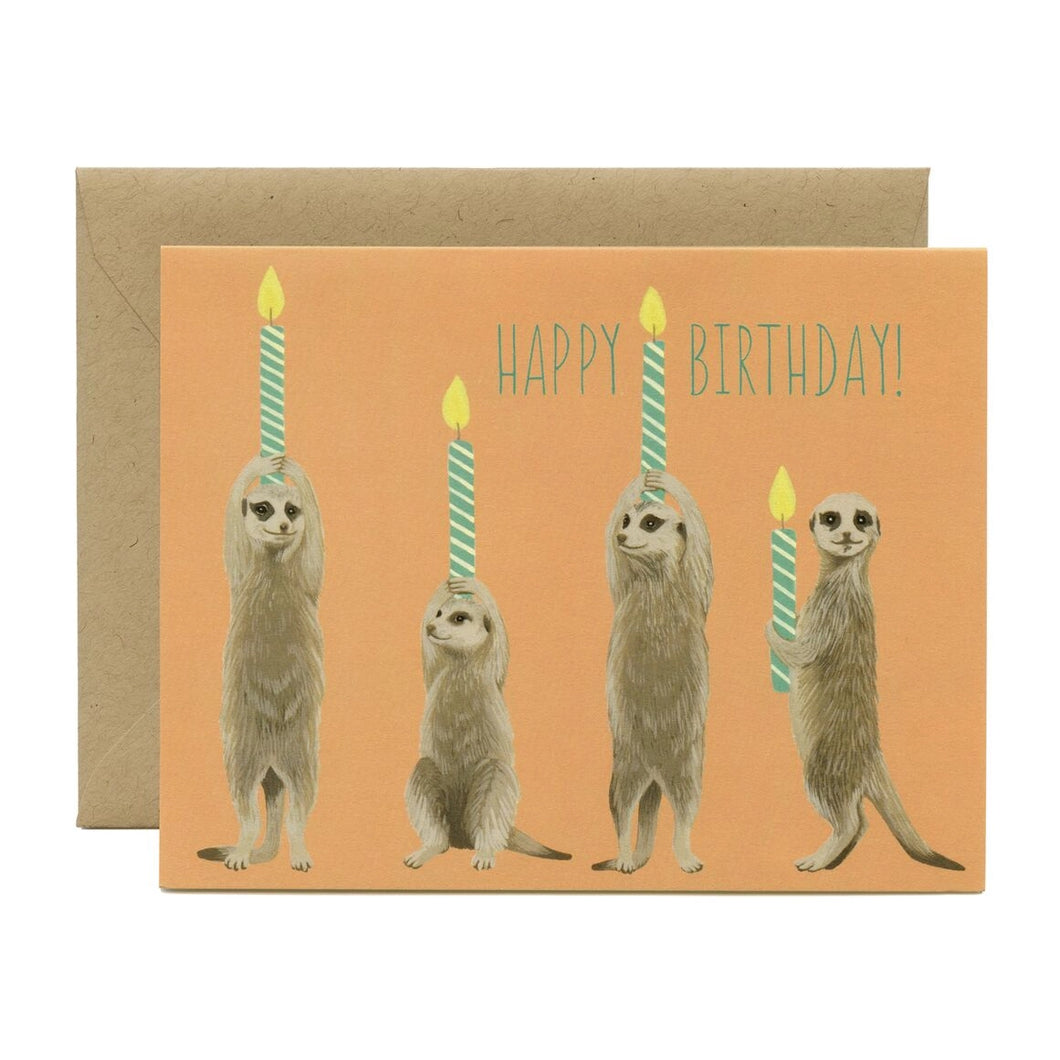 yeppie paper - meerkat birthday card