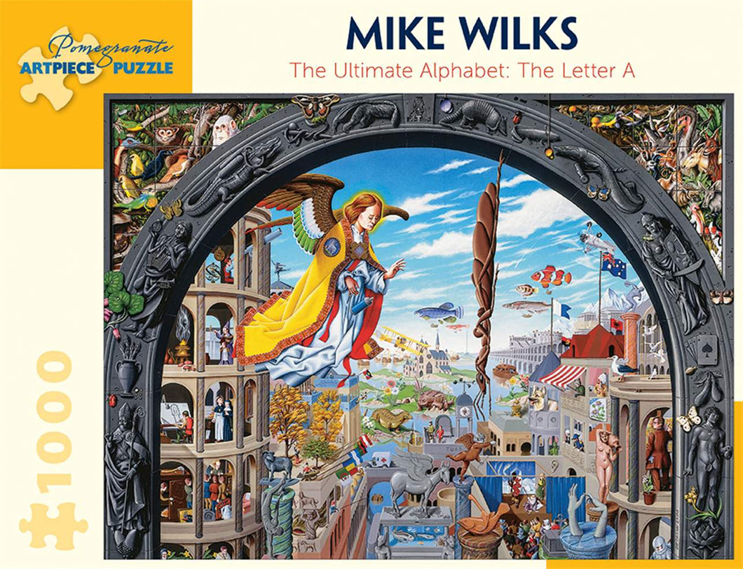 mike wilks - the ultimate alphabet:  the letter a -  puzzle  - 1000 pc