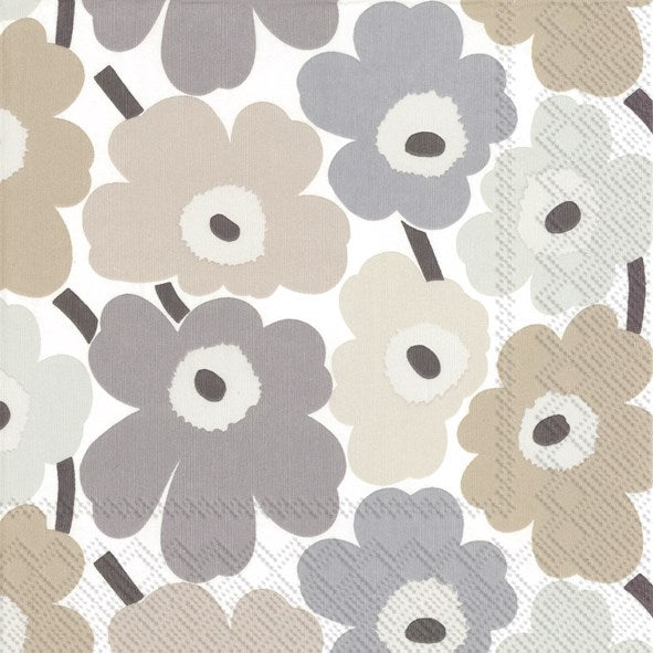 grey beige and creme coloured modern poppies 