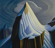 画像をギャラリービューアに読み込む, colour painting of a mountain top
