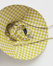 Load image into Gallery viewer, baggu - soft sun hat - pink pistachio pixel gingham - save 50%
